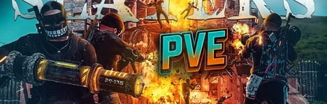 SLAYERS.GG 100x PVE ZOMBIES|LEGENDARY WEAPONS|PLANES|RAID BASES Rust server banner