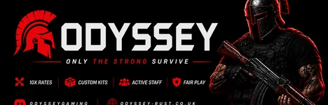 Odyssey EU 10x | PvP | Kits | Shop | MyMini Rust सर्वर बैनर