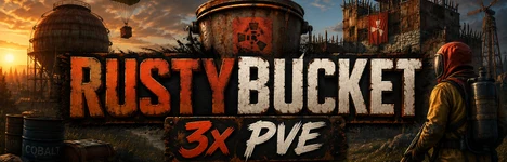 Bannière du serveur [UK]RustyBucket 3x PVE Rust