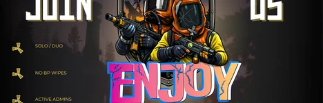Enjoy - Solo/Duo only, no BP wipes. True Vanilla. Rust server banner