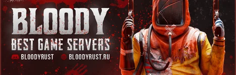 #7 BLOODY RUST MAX3 [X2|TP|KITS|RPG|PVP] 17.08 Wipe Rust サーバー バナー