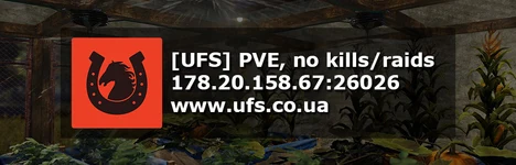 [UFS] Ukrainian PVE server, no kills/raids (X1-X2) Rust server banner