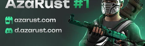 AZARUST#1 [ X5/X10 | NOLIMIT | CLANS | LOOT+ | KITS ] 17.08 Rust server banner