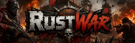 Bannière du serveur [EU/UA] | RustWar | Classic | Vanilla | Europe Rust