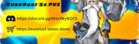 EuroRust 5x PVE | LegendaryWeapons | SkillTree | Events Rust server banner