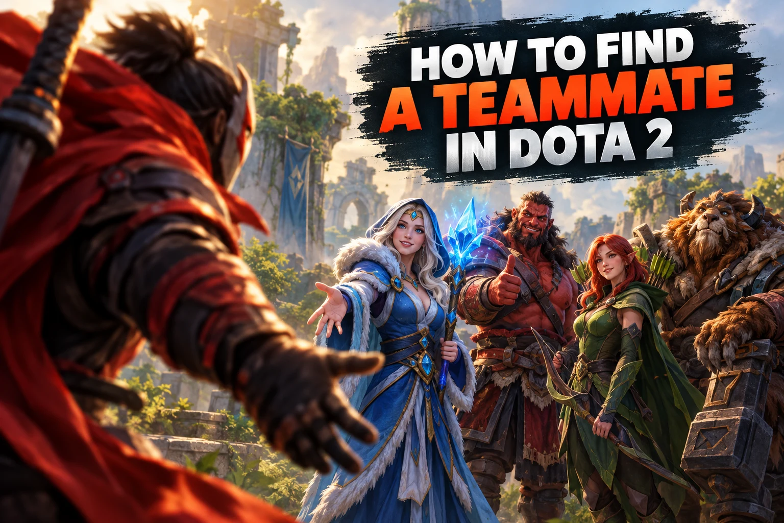 Dota 2 players discuss finding a teammate and building a regular team